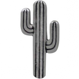 Sterling Silver Cactus Post Earrings 12x6mm