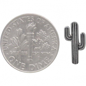 Sterling Silver Cactus Post Earrings 12x6mm