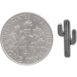 Sterling Silver Cactus Post Earrings 12x6mm