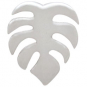  Sterling Silver Monstera Stud Earrings 10x8mm