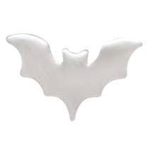  Sterling Silver Flat Tiny Bat Post Earrings 5x8mm