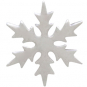 Sterling Silver Snowflake Post Earrings 11mm