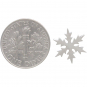  Sterling Silver Snowflake Post Earrings 11mm