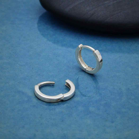 Sterling Silver Classic Huggie Hoops 11mm