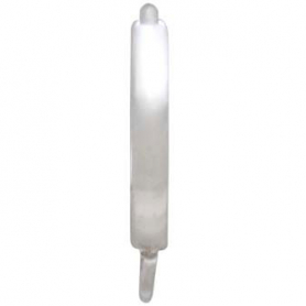  Sterling Silver Plain Huggie Hoops with Loop 14x11mm