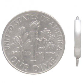  Sterling Silver Plain Huggie Hoops with Loop 14x11mm