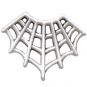 Sterling Silver Spider Web Post Earrings 14x17mm