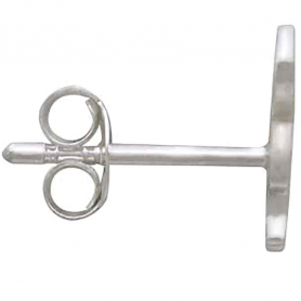 Sterling Silver Bunny Post Earrings 9x10mm