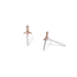 Nina Designs Mixed Metal Mini Dagger Post Earrings