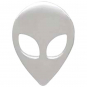 Sterling Silver Alien Post Earrings 8x6mm