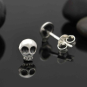 Nina Designs Sterling Silver Mini Skull Post Earrings