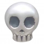 Sterling Silver Mini Skull Post Earrings 6x5mm