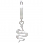 Sterling Silver Huggie Hoop with Mini Snakes 27x11mm