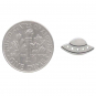 Sterling Silver UFO Post Earrings 6x11mm