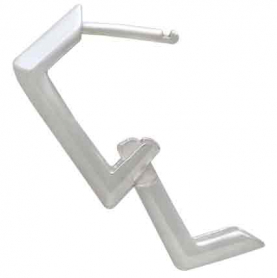 Sterling Silver Diamond Shaped Huggie Hoop Earrings 14x14mm