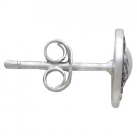 Sterling Silver Skull and Crossbones Stud Earrings