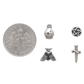 Sterling Silver Magic Post Earring Set with Dime