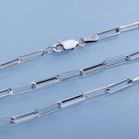 Sterling Silver Chunky Paperclip Chain