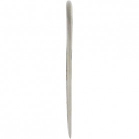 Matte Sterling Silver Half Hammered Circle Link 15mm