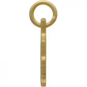 Gold Charm - Texas with Heart in 24K Gold Plate 15x11mm