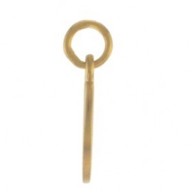 24K Gold Plated Sterling Silver Compass Charm 16x10mm