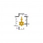 Gold Charms - Star of David with 24K Gold Plate 14x7mm