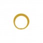 24K Gold Plated Half Hammered Circle Jewelry Link 9mm