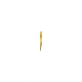 24K Gold Plate Tiny Half Hammered Circle Links 6mm