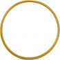 24K Gold Plated Half Hammered Circle Jewelry Link 36mm
