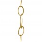24K Gold Plate Five Circles of Life Link 18x55mm