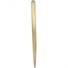 Half Hammered Circle Link in 14K Shiny Gold Plate 12mm