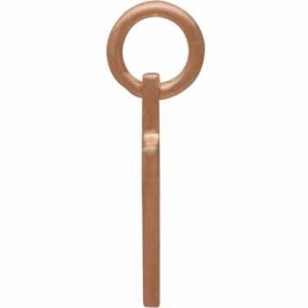 Rose Gold Charm - Cross with 18K Rose Gold Plate 15x7mm