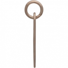 Rose Gold Charm - Tiny Wing with 18K Rose Gold Plate 18x6mm