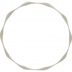 Sterling Silver Bangle Bracelet - Wave Pattern