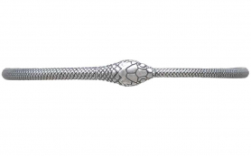 Sterling Silver Ouroboros Bangle Bracelet