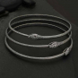 Sterling Silver Ouroboros Bangle Bracelet