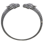 Sterling Silver Dragon Cuff Bracelet Top View
