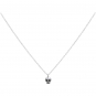 Sterling Silver Tiny Skull Necklace18 Inch