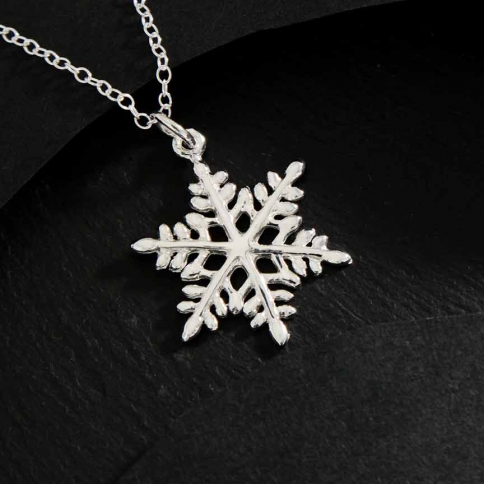 Sterling Silver Snowflake Necklace
