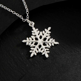 Sterling Silver Snowflake Necklace