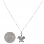 Sterling Silver Sea Turtle Charm Necklace
