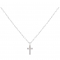 Sterling Silver 18 Inch Cross Necklace