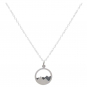 Sterling Silver 18 Inch Mountain Necklace