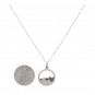 Sterling Silver 18 Inch Mountain Necklace