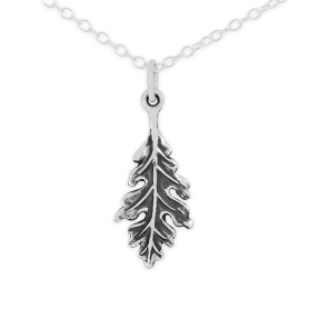 Sterling Silver Oak Leaf Necklace