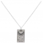 Sterling Silver 18 Inch Sun Tarot Card Necklace
