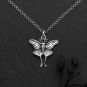 Sterling Silver Luna Moth 18 Inch Charm Necklace