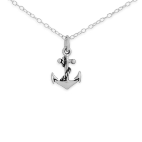 Sterling Silver Anchor Necklace