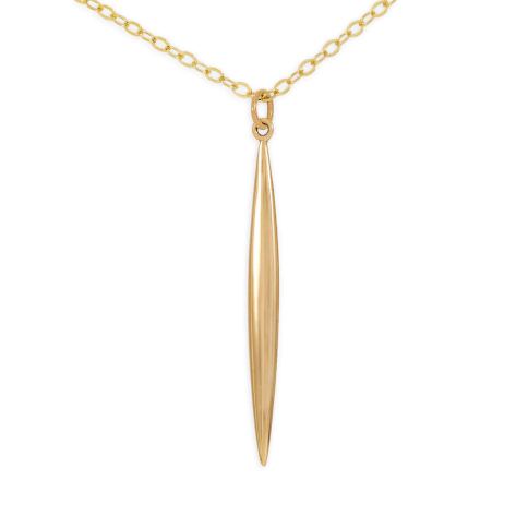 Nina Designs Bronze Spike Necklace with Gold Fill Chain