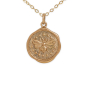 Nina Designs Bronze Wax Seal Bee Necklace with Gold Fill Chain